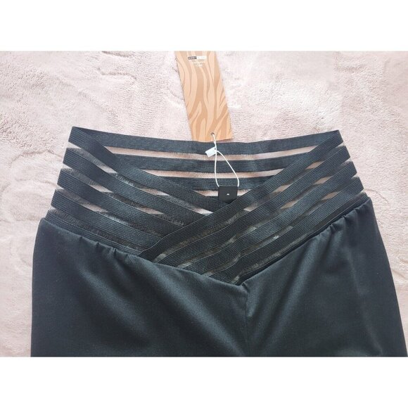 Elasticated pants, for women, high waist, black, size S - Picture 6 of 6